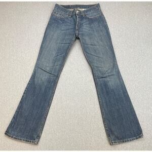 Levis 518 Jeans Womens 1 Jr M (28x32) Blue 100% Cotton Low Rise Bootcut Made USA